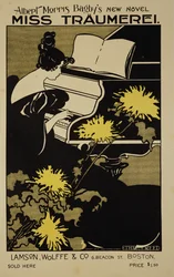 アルバートモリスバッグビーによる小説「ミストロイメライ」のポスターの複製、1895